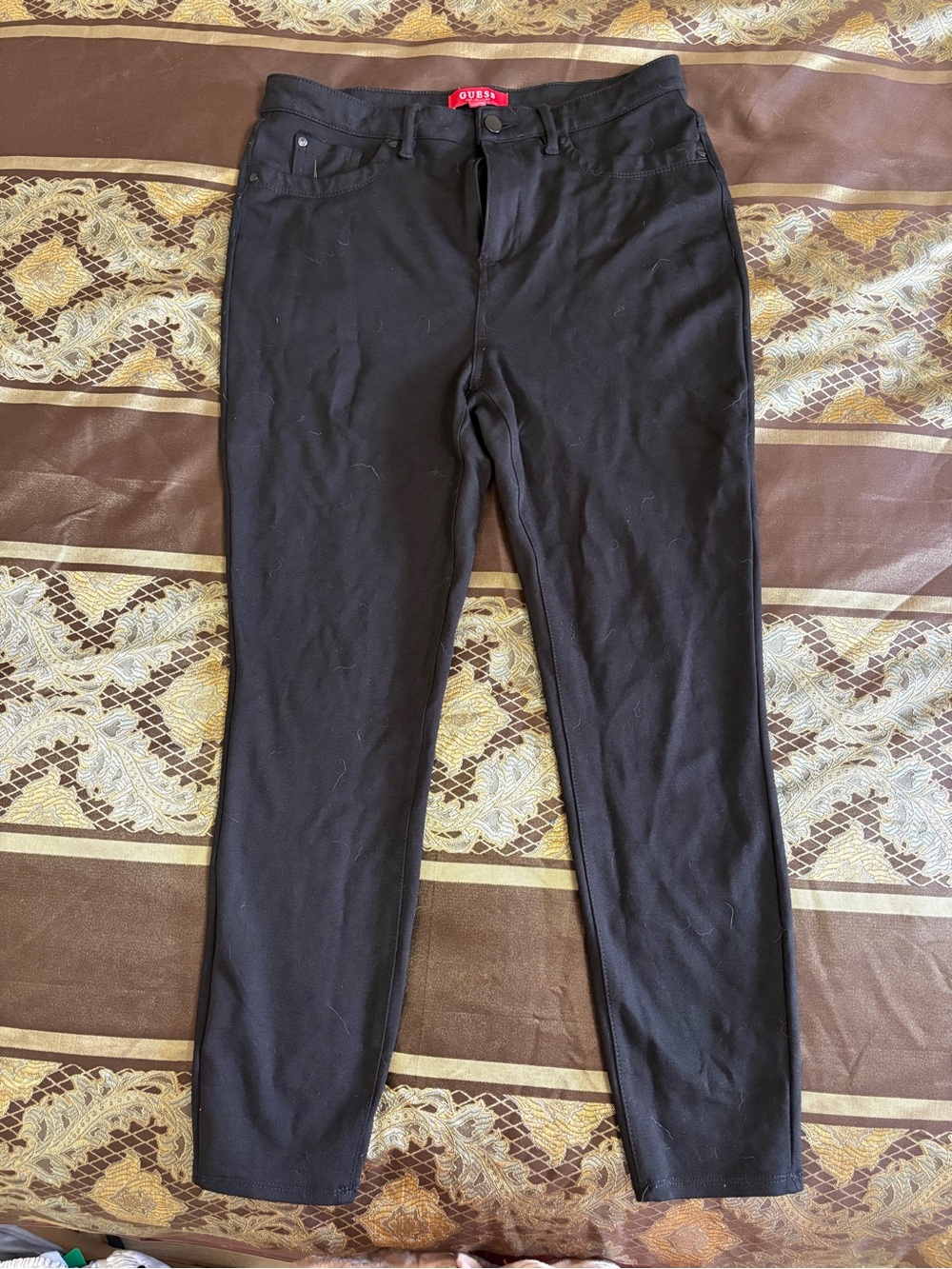GUESS Black Slim Straight Chinos